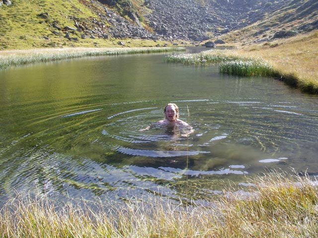 Erich im Simmingsee, 2.010 m (24. Sep.)