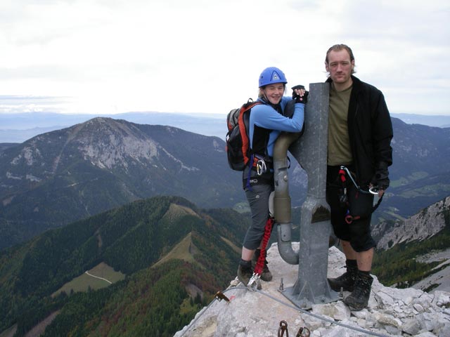 Irene und Erich am Lärchenturm, 1.967 m (7.Okt.)