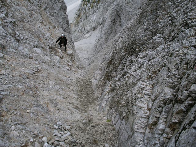 Erich in der Lärchenschlucht (7.Okt.)