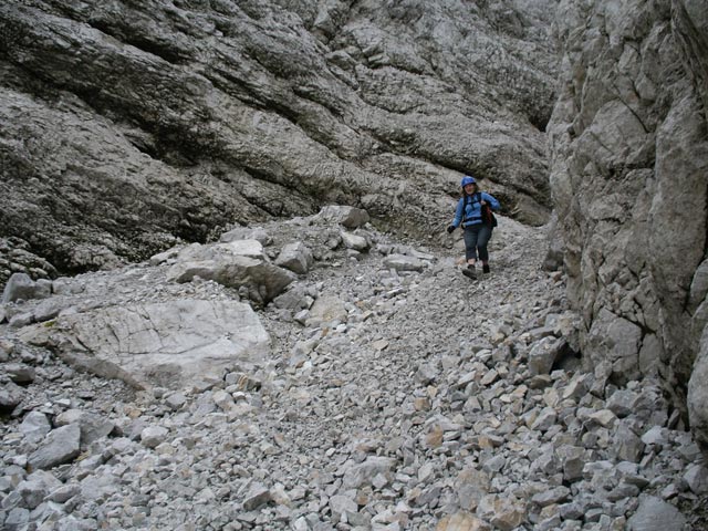 Irene in der Lärchenschlucht (7.Okt.)