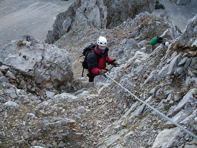 Erich am ÖTK-Klettersteig (8.Okt.)