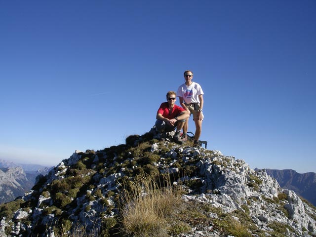 Robert und ich am Kaiserwart, 2.033 m