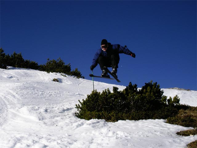 Erich neben der Lawinenstein-Piste