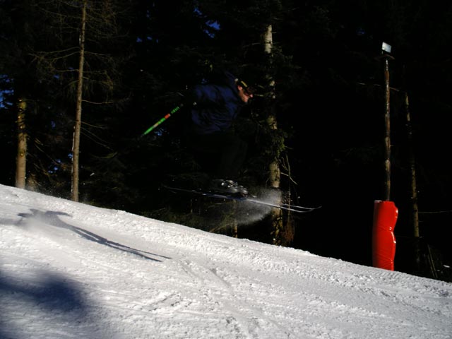 Erich auf der südlichen Piste des Ochsenkopflifts
