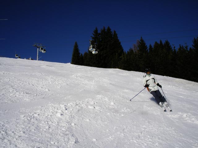 Daniela auf der Schüttabfahrt (27. Dez.)