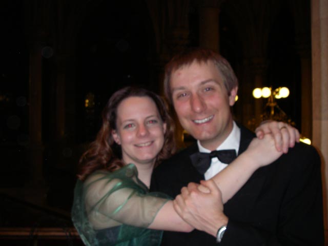 Daniela und ich im Wiener Rathaus (18. M&auml;rz)