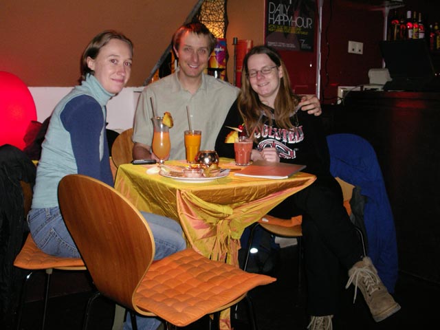 Carmen, ich und Daniela im 'Seven Cocktails' (9. M&auml;rz)