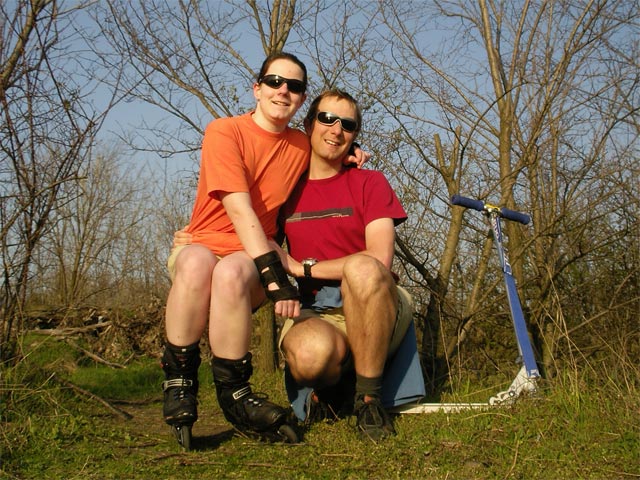 Daniela und ich auf der Donauinsel (27. M&auml;rz)