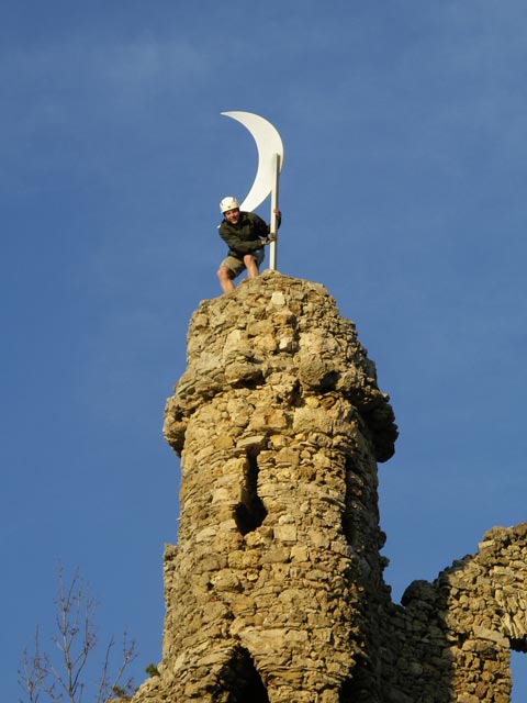 Alexander in der Ruine Türkensturz