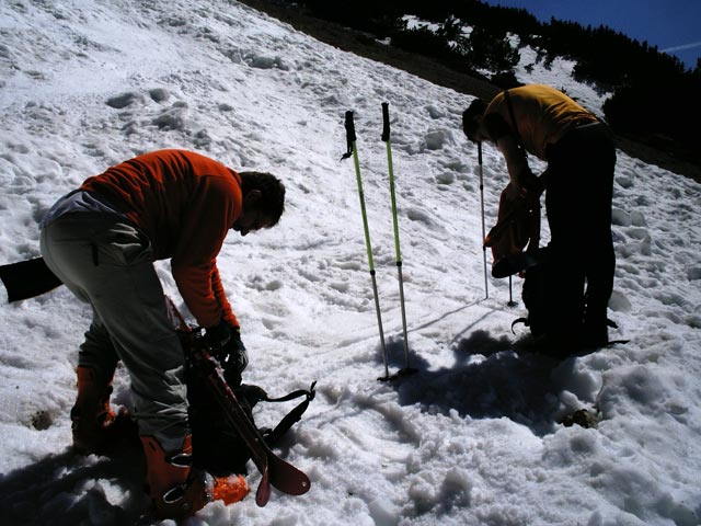 Axel und Andreas im Edelgrie&szlig;graben