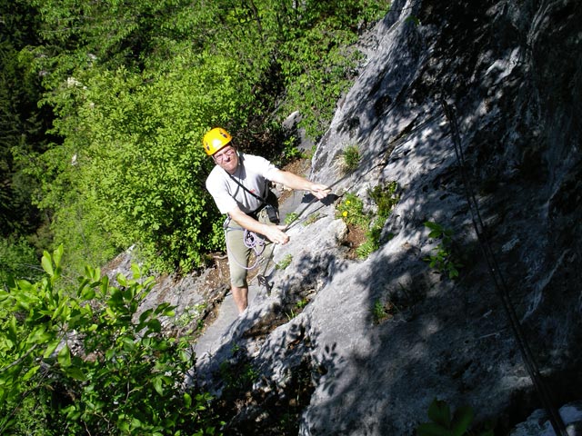 Andreas beim Abstieg