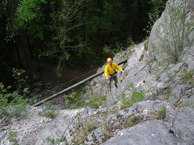 Andreas auf der Seilbr&uuml;cke