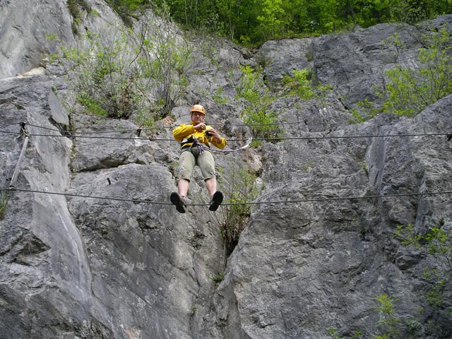 Andreas auf der Seilbrücke