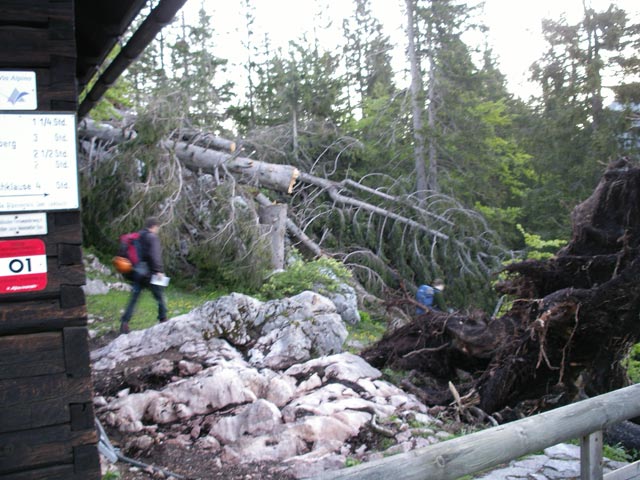 Erich und Daniela bei der Lambacher H&uuml;tte (19. Mai)