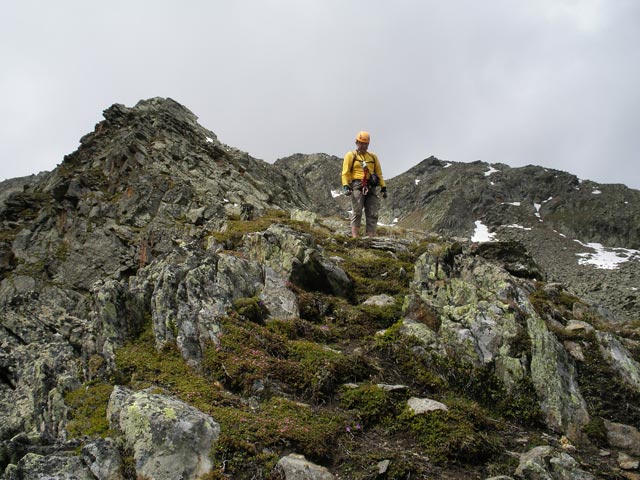 Klettersteig N&uuml;rnberger H&uuml;tte: Axel beim Ausstieg