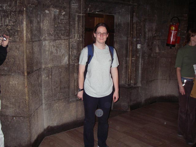 Daniela in der T&uuml;rmerstube der Domkirche St. Stephan