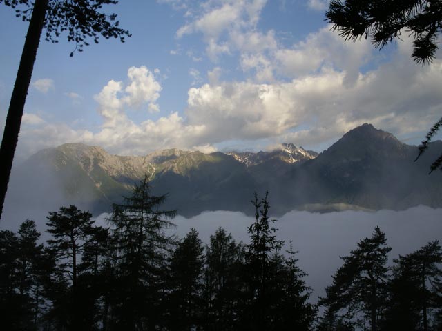 vom Tschirgantwald Richtung Nordwesten