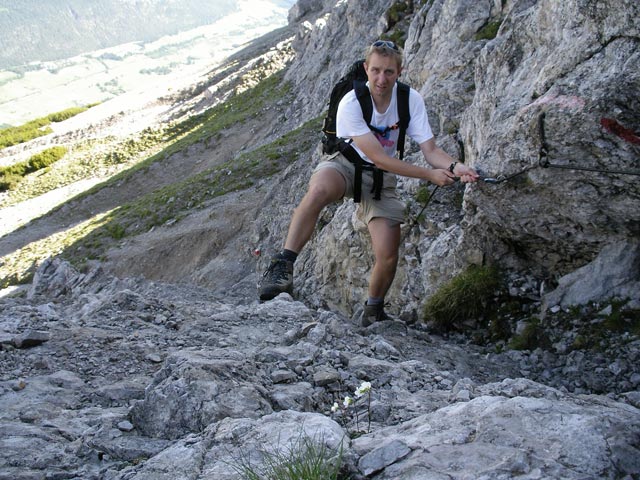 Ich zwischen Bergwachth&uuml;tte und Tschirgant