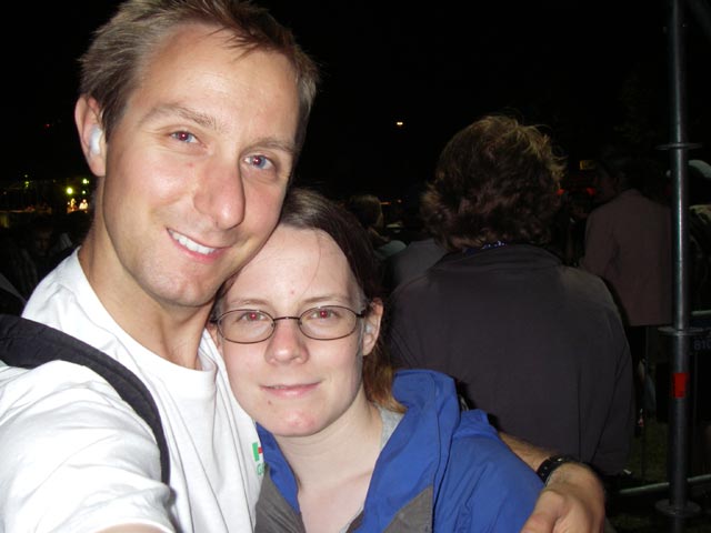 Ich und Daniela bei der VIVA-B&uuml;hne (22. Juni)