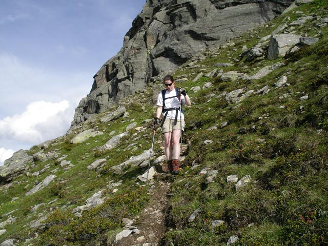 Daniela zwischen Ballunspitze und Faulbrunnalpe