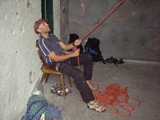 Michael im Alpenvereinshaus Lienz (9. Juli)