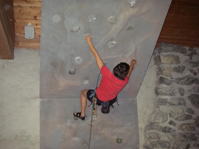 Heike im Alpenvereinshaus Lienz (9. Juli)