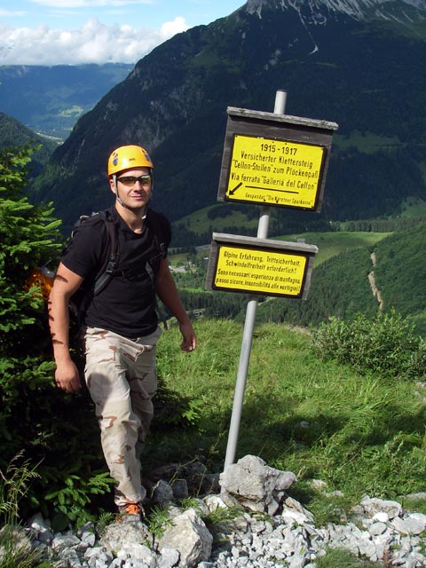 Wolfgang zwischen Cellonstollen und Pl&ouml;ckenpa&szlig; (10. Juli)