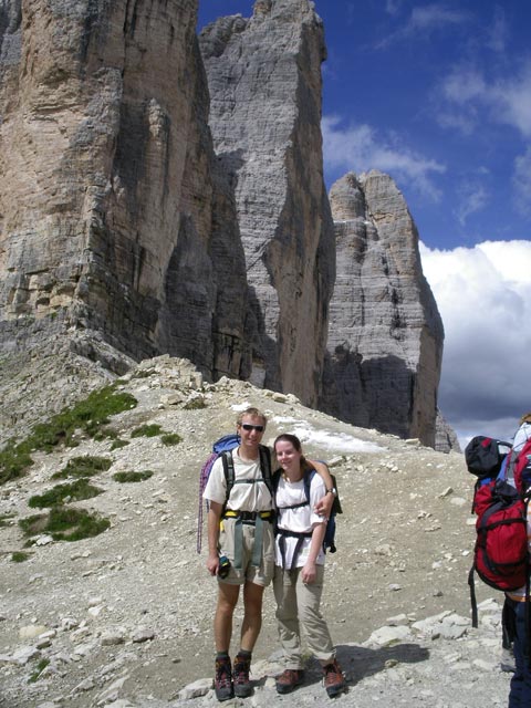 Ich und Daniela am Paternsattel, 2.454 m (12. Juli)