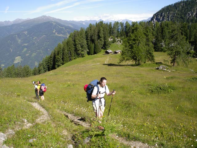 Christine, Heike und Daniela auf der Wei&szlig;steinalm (13. Juli)