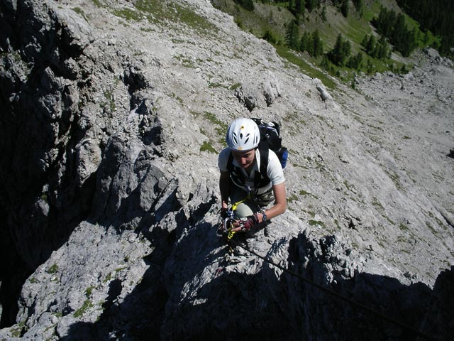 Zellink&ouml;pfe-Klettersteig: Christine (13. Juli)