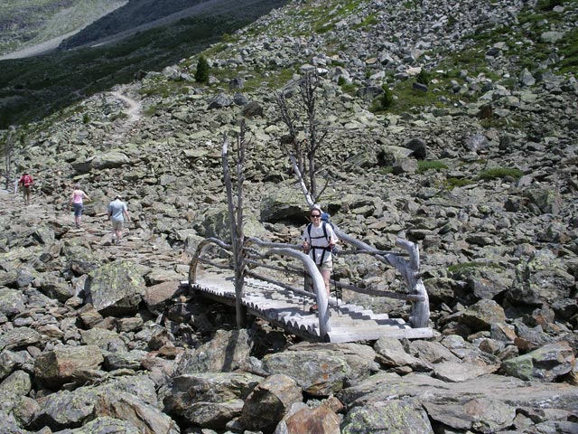 Daniela auf Weg 12 zwischen Kanzel und D&uuml;sseldorfer H&uuml;tte (21. Juli)