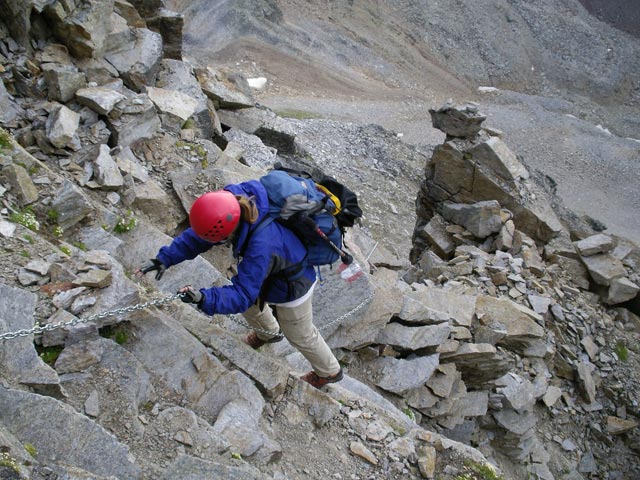 Daniela auf Weg 5 zwischen Zayjoch und &Ouml;tzstatt (23. Juli)