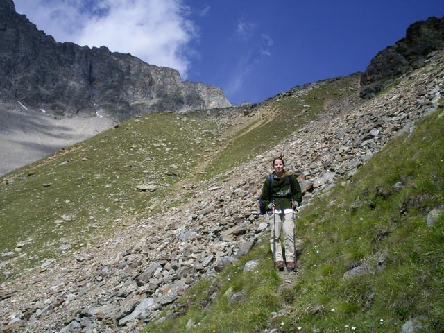 Daniela auf Weg 5 zwischen Ötzstatt und der Schäferhütte (23. Juli)