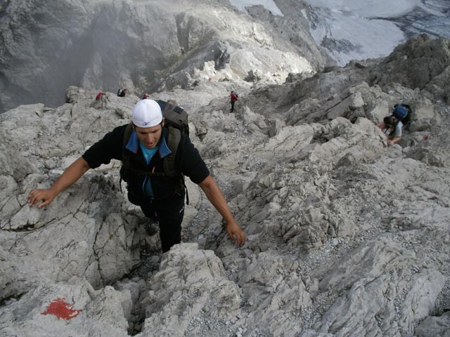 Wolfgang und Daniela zwischen Schwarzer Milz und M&auml;delegabel (4. Aug.)