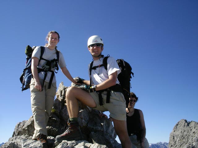 Heilbronner Weg: Daniela und ich am Steinschartenkopf (5. Aug.)