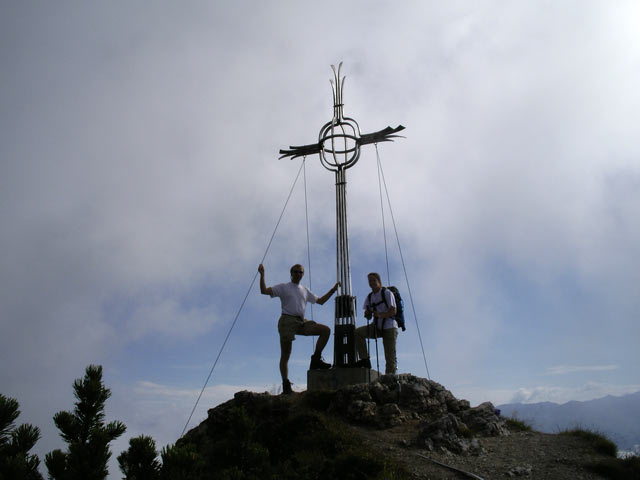 Ich und Daniela am Kreuzjoch, 2.210 m