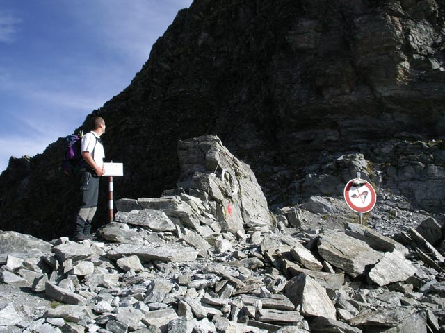 Erich am Mainzer H&ouml;henweg zwischen Rettenbachferner und Polleskogel (24. Aug.)