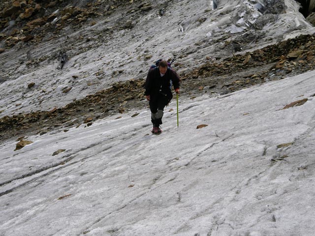 Erich am Mainzer H&ouml;henweg am S&uuml;dlichen Puitkogelferner (24. Aug.)