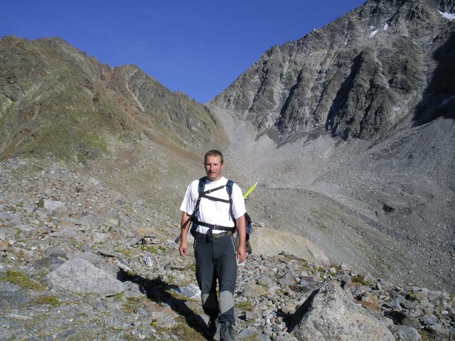 Erich auf Weg 911 im Weißmaurachkar (24. Aug.)