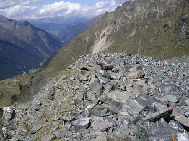 Weg 911 zwischen Sandj&ouml;chl und Luibisscharte (25. Aug.)