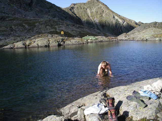 Ich im Wettersee (26. Aug.)
