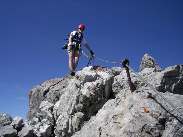 Arlberger Klettersteig: Daniela am Lisungrat