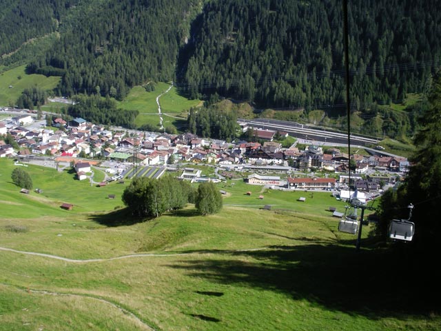 St. Anton am Arlberg von der Gampenbahn aus