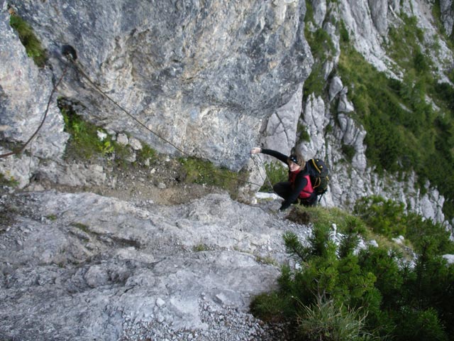 Irene zwischen Rif. Zacchi und Via Ferrata Ponza Grande