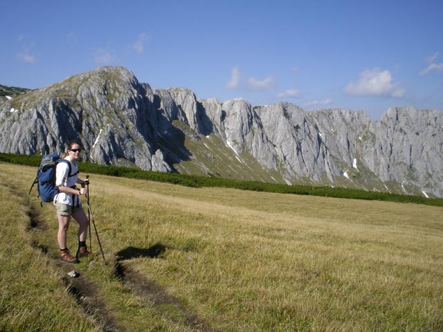 Daniela auf Weg 862 zwischen Zlacken und Endriegel