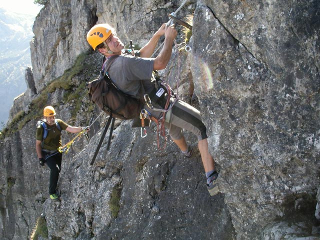 Kanzelwand-Klettersteig: Klaus und Andreas