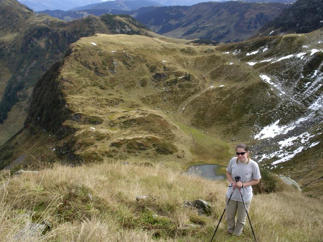 Daniela zwischen Wei&szlig;kopfkogel und Bischofsjoch (30. Sept.)