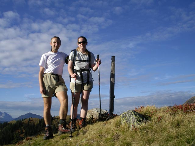 Ich und Daniela am Hahnenkampl, 1.812 m (30. Sept.)