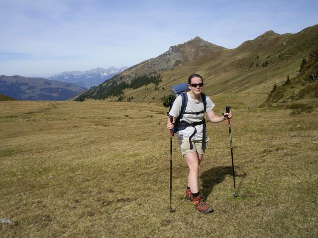 Daniela auf der Sintersbach Hochalm (1. Okt.)
