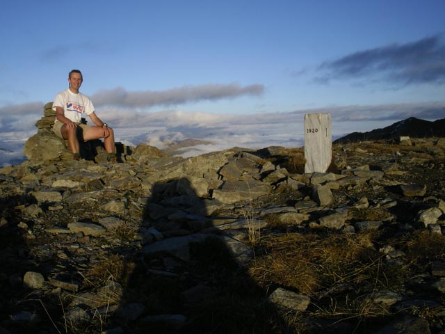 Ich am Hochgruben, 2.538 m (6. Okt.)